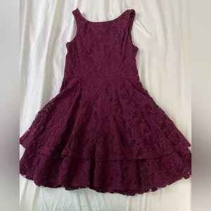 Speechless Burgundy Dress